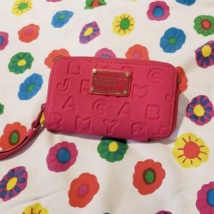 Marc By Marc Jacobs Pink Neoprene Wristlet